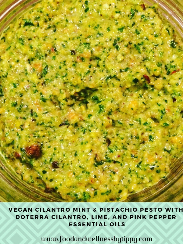 Cilantro, Mint, and Pistachio Pesto