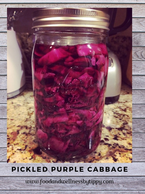 Homemade Pickled Purple Cabbage